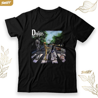 เสื้อยืด พิมพ์ลาย The DROIDS Abbeyy Road Star wars mandalorian BAJU DISTRO สําหรับผู้ชาย