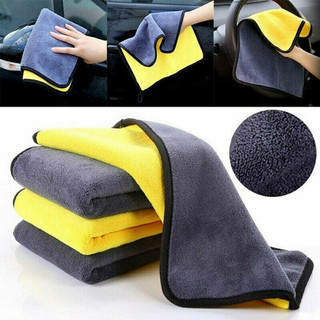 Kain Lap Microfiber Anti Lecet Serbaguna 2 Sisi 30x30 Tebal Halus Lembut untuk Mobil & Motor