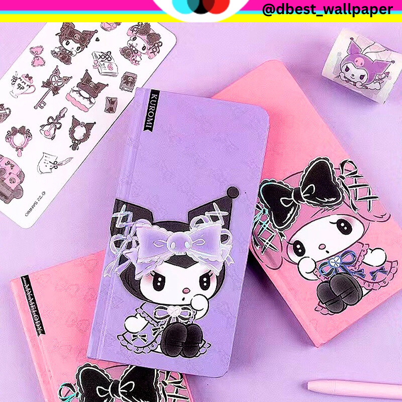 WEEKLY PLANER MEMO DIARY JOURNALING โน๊ตบุ๊ค CONTENTS 96 แผ่น KUROMI MIDNIGHT MY MELODY PINK MOTIF @