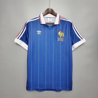 เสื้อกีฬาแขนสั้น พิมพ์ลาย Jersey France 1982