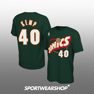 เสื้อยืด พิมพ์ลายบาสเก็ตบอล Nba Seattle Supersonics 40 Shawn Kemp สไตล์คลาสสิก