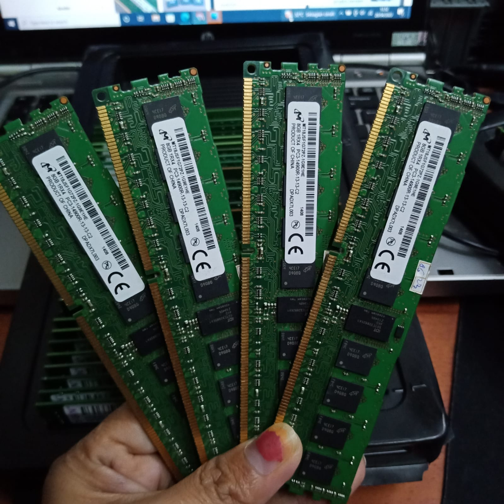 หน่วยความจํา ram SERVER DDR3 8Gb PC3-14900R ECC RDIMM สําหรับ SERVER XEON LIKE ใหม่