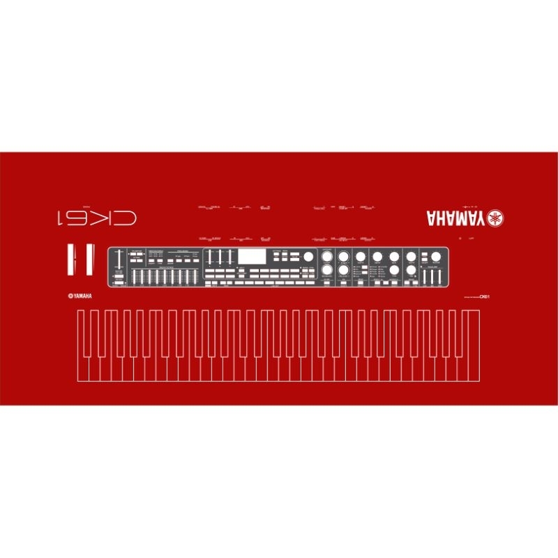 สติ๊กเกอร์กันรอยคีย์บอร์ด Yamaha ck61