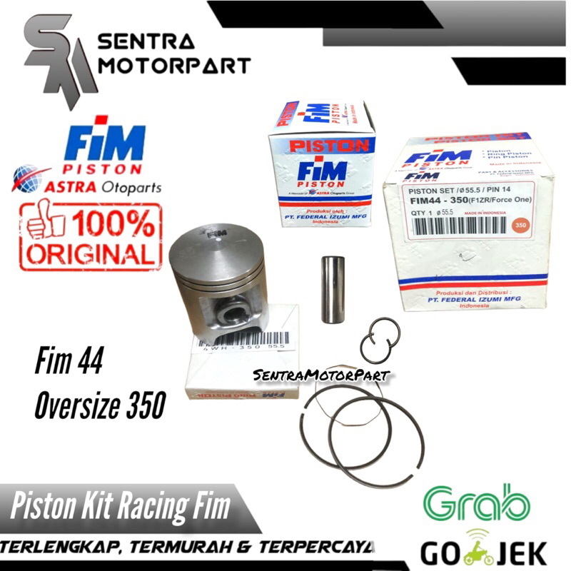 ชุดลูกสูบ f1z f1zr force 1 2 จังหวะ oversize 350 fim 44