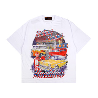 เสื้อยืด ลาย Kkontener NASCAR VINTAGE สีขาว