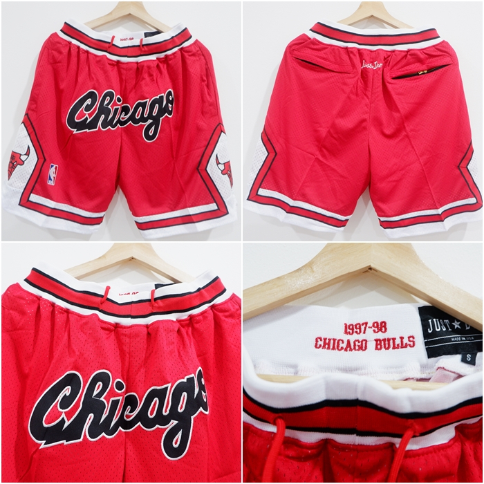 MERAH JUSTDON x CHICAGO กางเกงนําเข้าสีแดง ฉบับพิเศษ