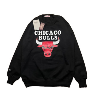 เสื้อแจ็กเก็ตกันหนาว ลายโลโก้ Nba CHICAGO สีดํา