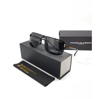 ใหม่ แว่นตากันแดด เลนส์โพลาไรซ์ ป้องกันรังสียูวี 450 PORSCHE DESIGN 8758 สําหรับผู้ชาย