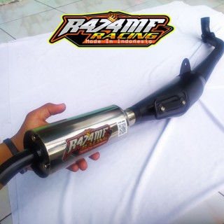 Knalpot Original R474MF Fizr Force1 Alfa Sigma satria Standar Racing Tameng Doff