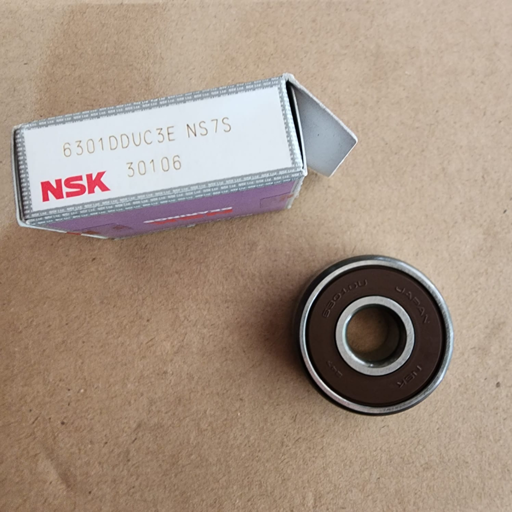 แบริ่งแบริ่ง NSK 6301ddu 6301du 6301 2rs ยางเดิมญี่ปุ่นญี่ปุ่น