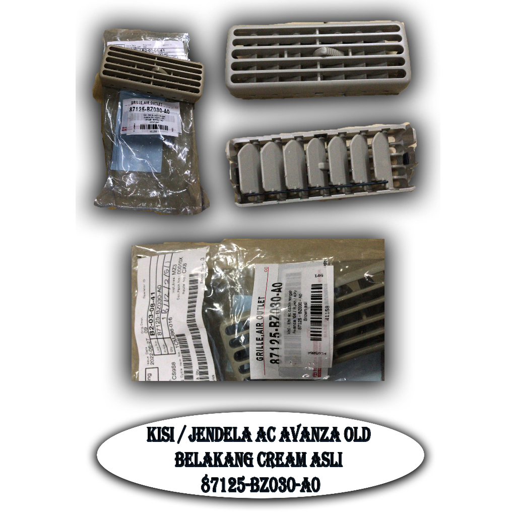 หลังครีมเดิม Avanza ตะแกรง AC เก่า/หน้าต่าง 87125-BZ030-A0 41158
