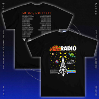 Aftereight.id - เสื้อยืด พิมพ์ลายวง BAND COLDPLAY ALIEN RADIO MUSIC OF THE SPHERES WORLD TOUR 2022 | เสื้อยืด ลาย Aesthetic