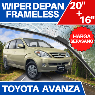 [คู่] ที่ปัดน้ําฝนด้านหน้า กรอบชุด TOYOTA AVANZA DAIHATSU XENIA GEN 1 คู่