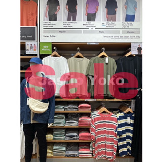 เสื้อยืดแขนสั้น คอวี ผ่อนคลาย UNIQLO สําหรับผู้ชาย