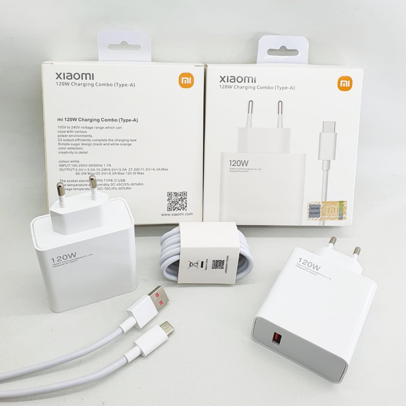 TURBO FAST CHARGING & VOO TC XIAOMI MDY-13-EE 120W CHARGER + KBL TYPE C