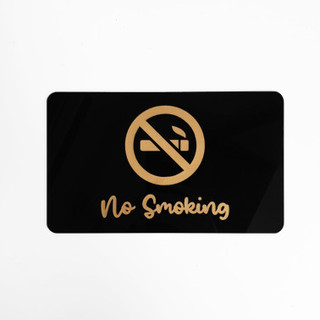 No SMOKING GOLD แผ่นป้ายอะคริลิค 20 ซม. x 12 ซม. สําหรับตกแต่งเล็บ