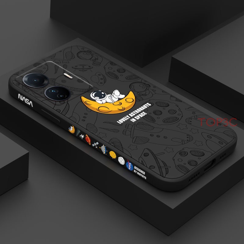 Vivo IQOO Z7 Z7X Case Nasa Character Motif Printing Softcase Silicone Protective Cover for Mobile Ph