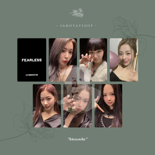 โฟโต้การ์ด Le Sserafim Fearless Pre-Order Benefit Pob Ktown4u Weverse Global Debut Showcase