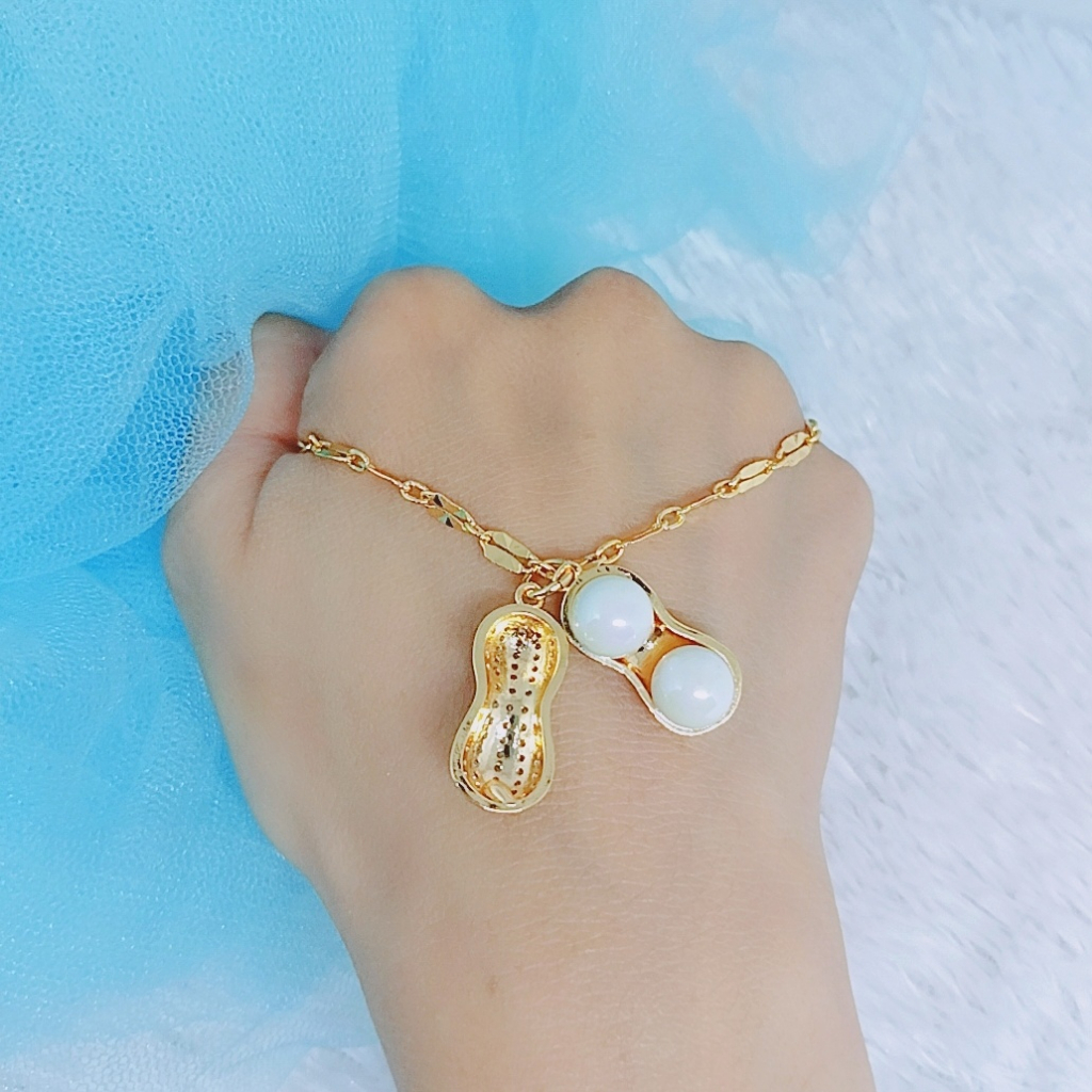 Xuping สร้อยคอโซ่กาแฟผู้หญิงหักลายถั่วลิสง - SK103