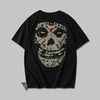 เสื้อยืด พิมพ์ลายโลโก้ Misfits Skull Band คุณภาพสูง