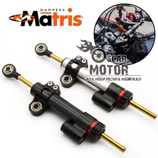 พวงมาลัยเกี๊ยว Matris ของแท้ Matris 16 Click Function Stabilizer Steering Dumper Universal Ninja 150R RR SS Zx10R Etc