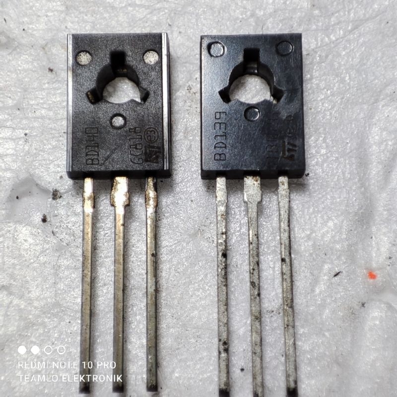 1 ชุด TV TRANSISTOR (เสียง) BD139/BD140 ORIGINAL ST ต่อชุด