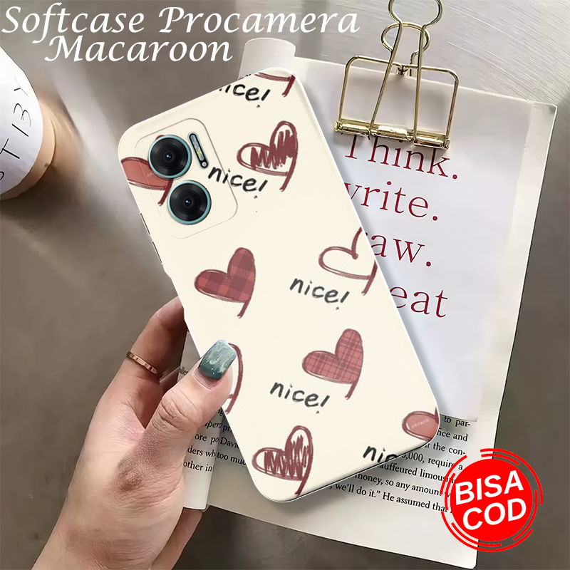 เคส-Xiaomi-Redmi-10-5G-Latest-Motif-Paint-Liquid-Procamera-Color-Macaron-Softcase-Back-Protector-Hp-