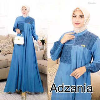 Gamis TERBARU ADZANIA DRESS NJ SIZE M L XL XXL Material POLO LINEN MIX Tille MALIKA GAMIS Women POLOS Latest DENIM SAGE MISTY JUMBO Get GAMIS Women (No HIJAB) BAJU DRESS MUSLIM Women Korean MUSLIM Clothing Women