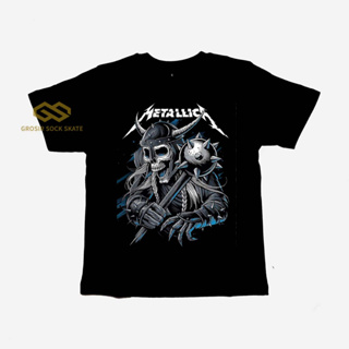 เสื้อยืด พิมพ์ลาย BAND METALLICA Music สําหรับเด็ก อายุ 1-12 ปี