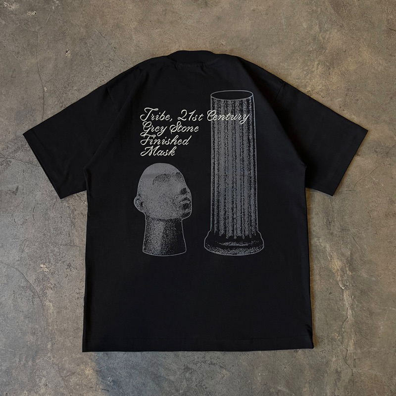 เสื้อยืดหน้ากาก Preace Tribe สีดํา