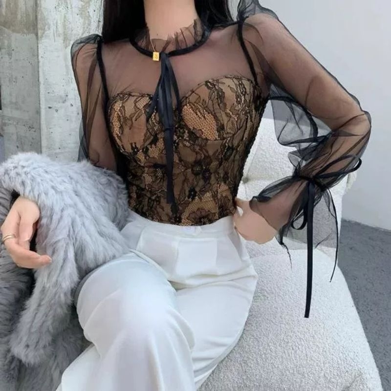 1890 Brasella Lace Bustier Top