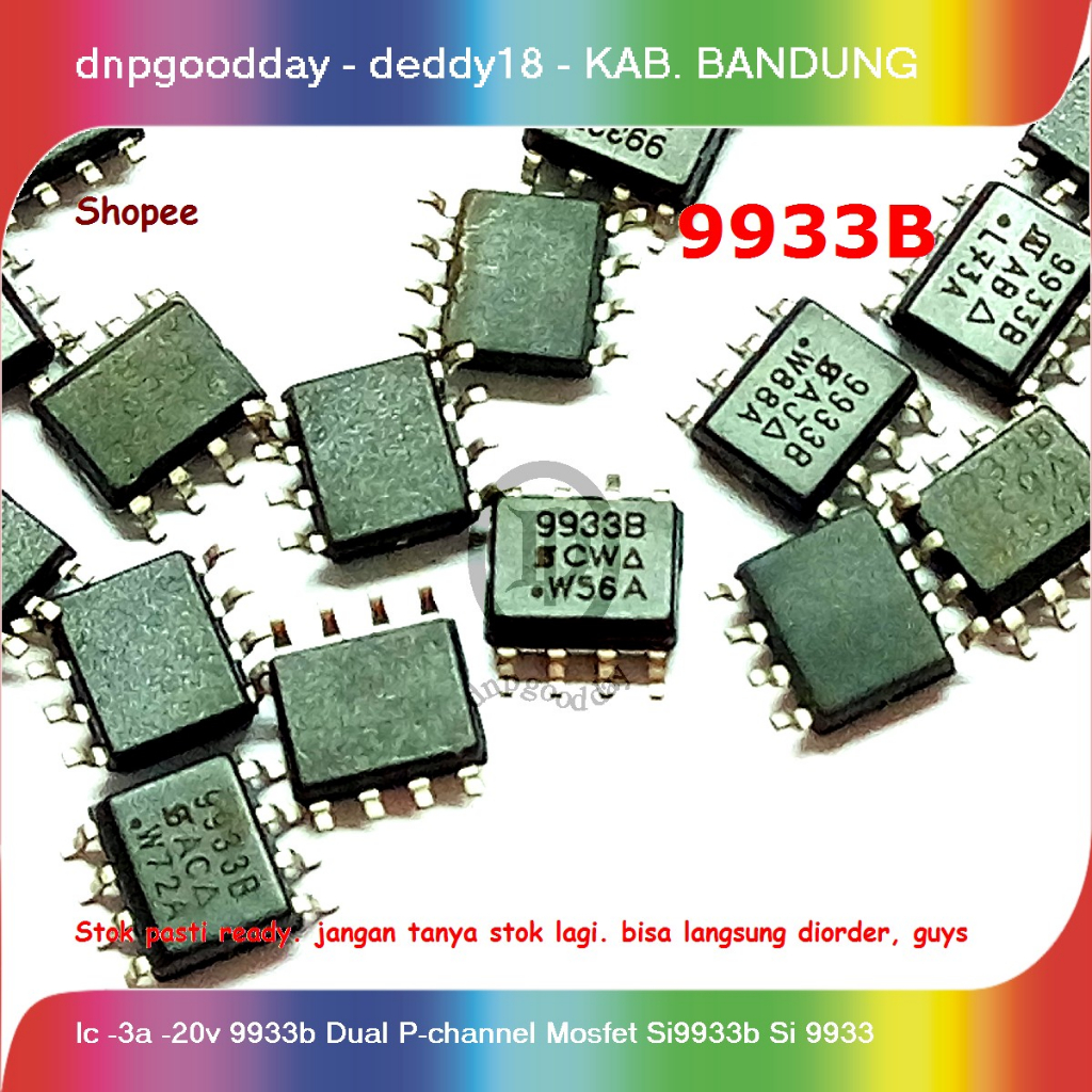 Ic -3a -20v 993b Dual P-channel Mosfet Si9933b Si 9933