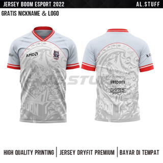 เสื้อกีฬาแขนสั้น ลายทีม Boom Esport Jersey Free To Post Name And Back Number พรีเมี่ยม 2022