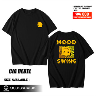 เสื้อยืด พิมพ์ลาย Emoticon Swing Mood Distro