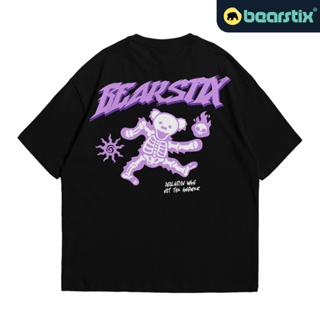 Bearstix - เสื้อยืด ลายกะโหลก หมี - Kaos Skleton - Baju Streetwear