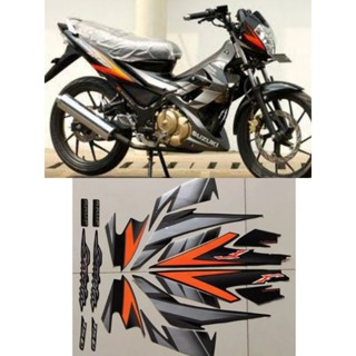 สติกเกอร์ตกแต่งรถยนต์ Suzuki SATRIA F 2007 สีดํา