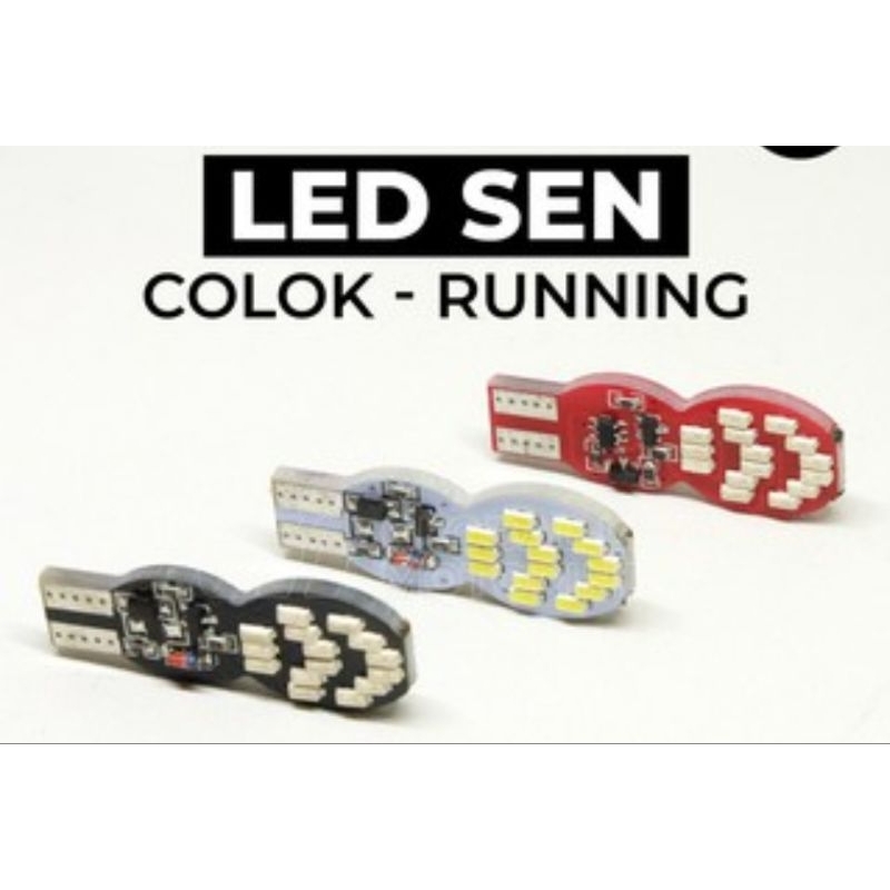 SEN COLOK T10 RUNNING 30 LED 12 VOLT ONTENTS PAIR