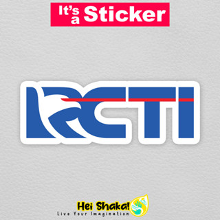 สติกเกอร์ไวนิล ลายโลโก้ Heishaka RCTI กันน้ํา สําหรับติดตกแต่งทีวี