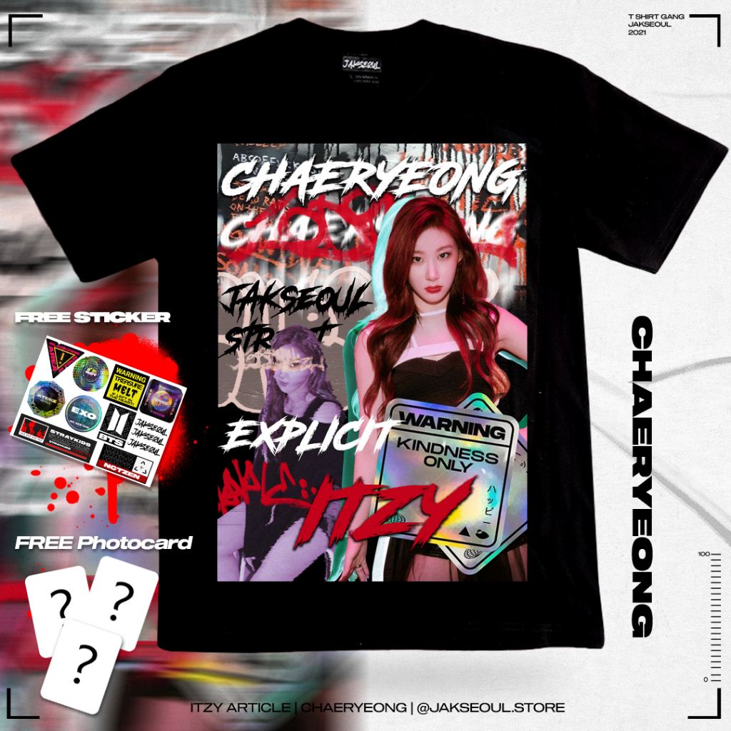 เสื้อยืด ITZY Chaeryeong โดย Jakseoul