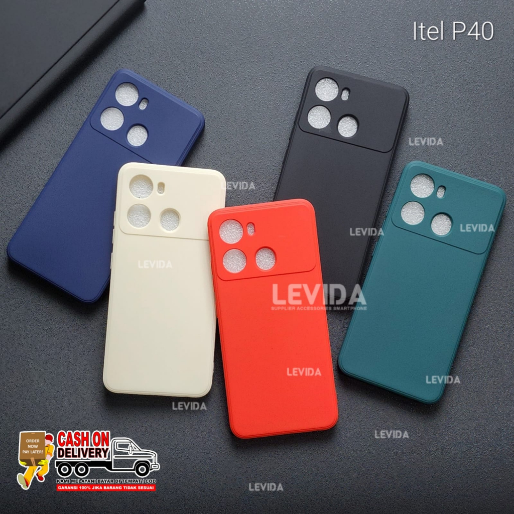 Itel P40 Macaron Square Softcase Candy Macaron / Case Square Edge Itel P40