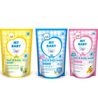 (รีฟิล) My Baby Hair &amp; Body Wash - 400 มล.