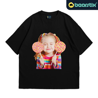 Bearstix - เสื้อยืด โอเวอร์ไซซ์ ลายใบหน้าเด็กทารก - Kaos Little Girl Lolipop - Baju Streetwear