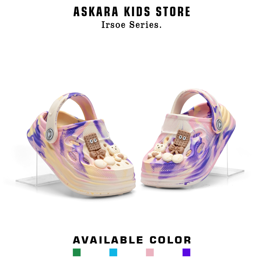 ไอร์โซ – รองเท้าแตะเด็กผู้หญิงใหม่ลายพรางและสายรัดหลังสําหรับอายุ 1-3 ปี อาการะ