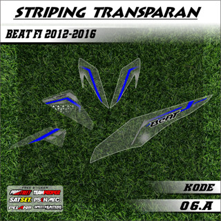 Beat FI OLD STRIPING 2012-2016 ลิสต์แปรผันมอเตอร์ แบบใส ดีไซน์มินิมอล รหัส 06