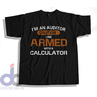 เสื้อยืดแขนสั้น พิมพ์ลายคําคมตลก AUDITOR DISTRO AUDITOR สําหรับผู้ชาย