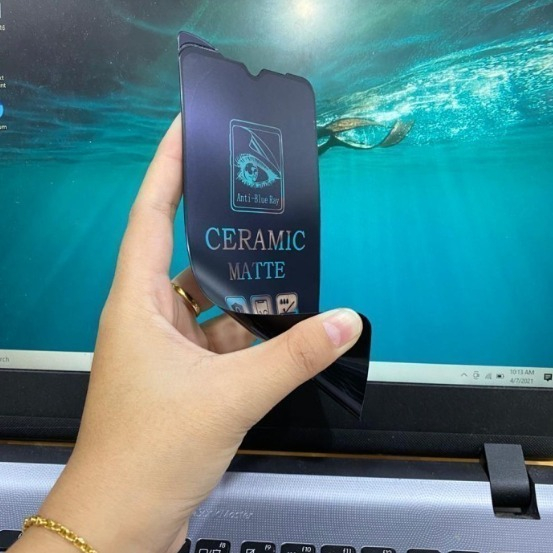 OPPO F9 F9 PRO A5S A7 A11K A12 กระจกนิรภัย Anti-Scratch เซรามิค Anti-Blue Matte Anti-Shatter -DC