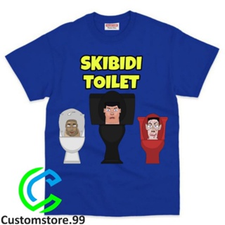 Skibidi เสื้อยืดเด็ก TOILET ใหม่ล่าสุด ชื่อฟรี