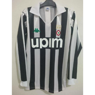 เสื้อกีฬาแขนสั้น ลายทีม Juventus Home UPIM สไตล์เรโทร