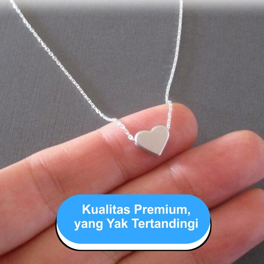 H58 Boutique Nels สร้อยคอผู้หญิงเครื่องประดับ Bib Statement Chain รุ่นพร้อมจี้รูปหัวใจ B15