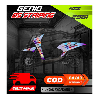 2961 Honda Genio Striping สติกเกอร์ลิสต์แผนภูมิสี เรียบง่าย